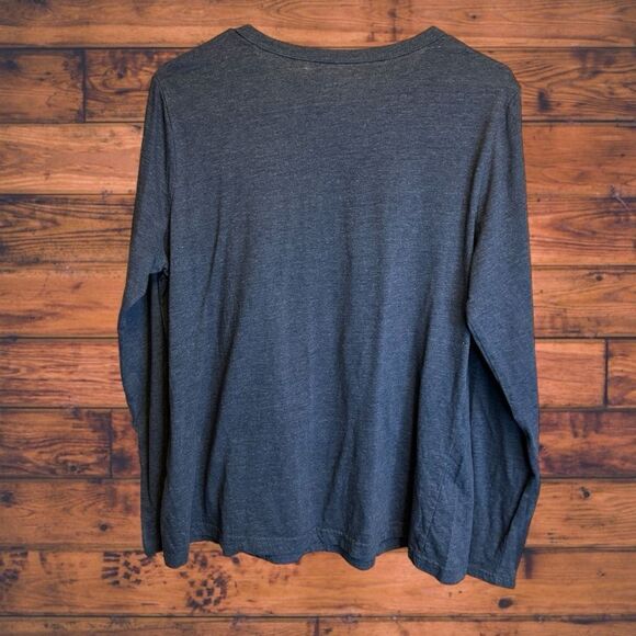 5 for $25🔥Time and Tru Blue Grey Long Sleeve T-Shirt Boys XL (16-18) - Picture 2 of 5